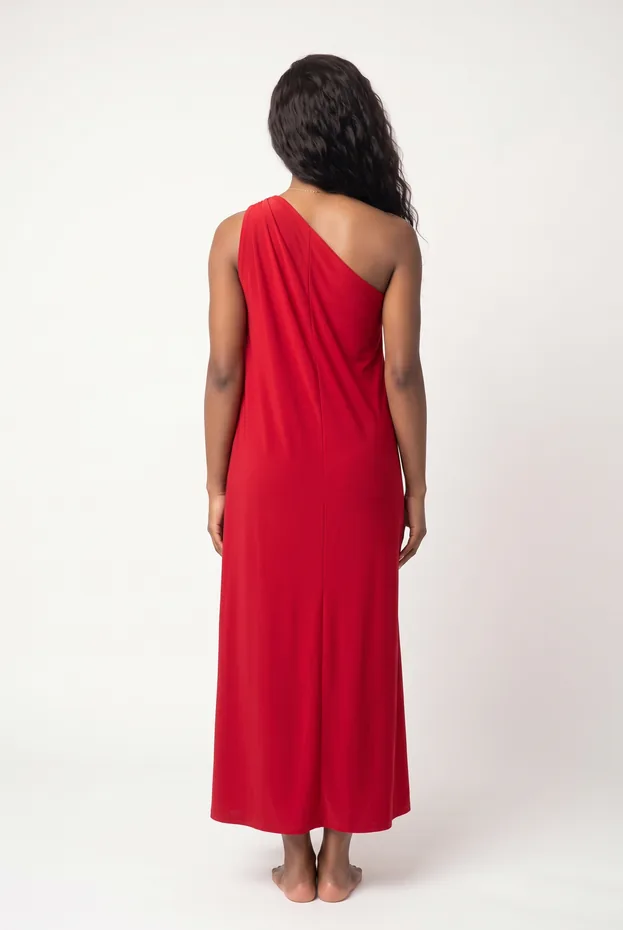 The same shopper and gown from behind